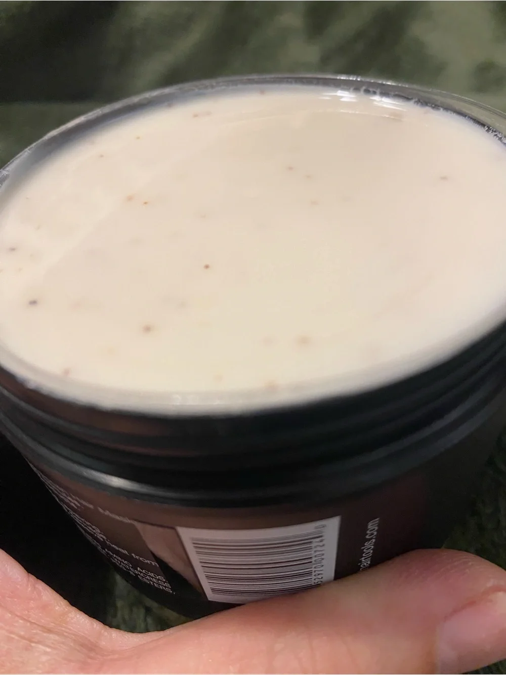SOLEIL Moroccan Hair Mask - Cream & Black Jar